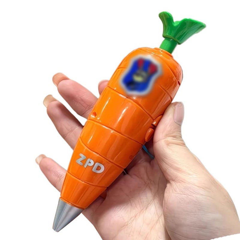 Carrot-shaped cartoon voice recorder